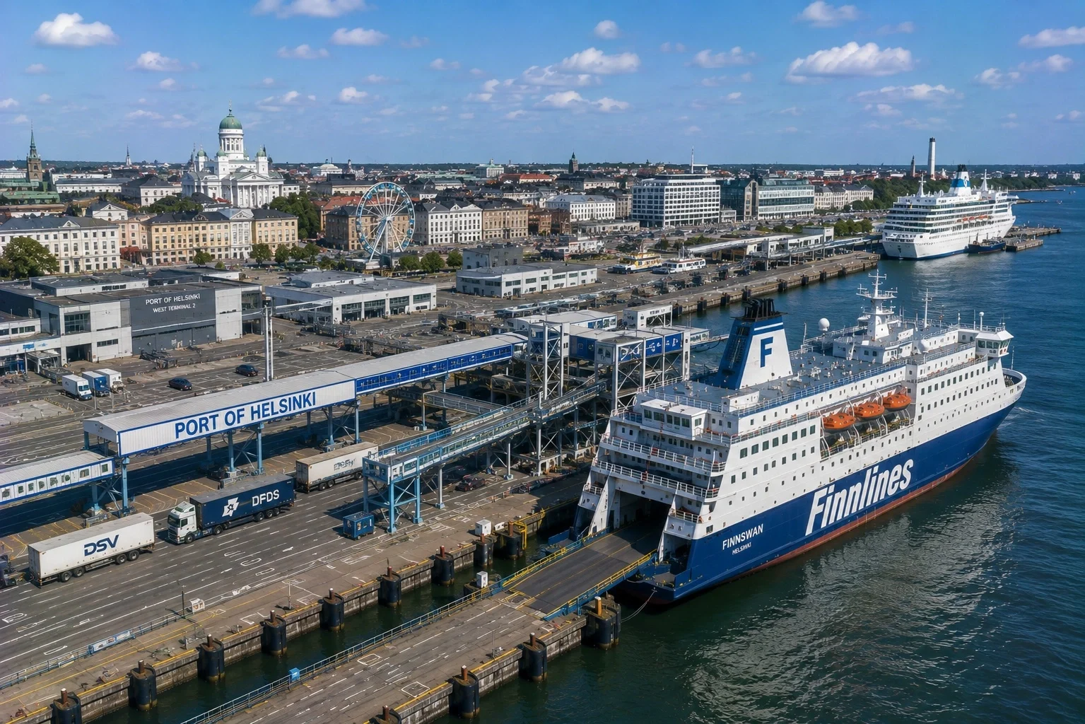 Passenger lauttaterminaali in Helsinki, Suomi
