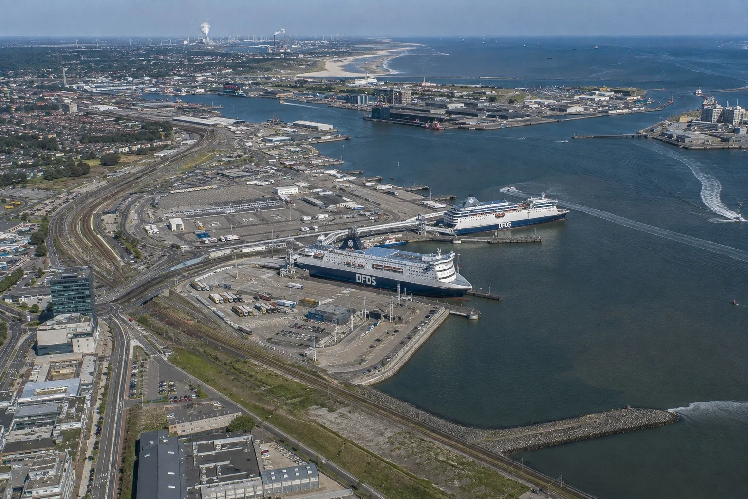 IJmuiden lauttasatama ja lauttaterminaalin alue