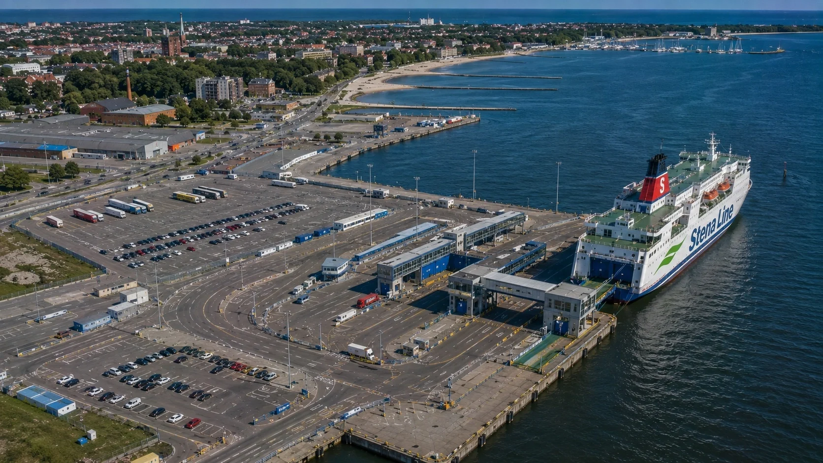 Stena Line matkustajalauttaterminaali at Liepaja, Latvia