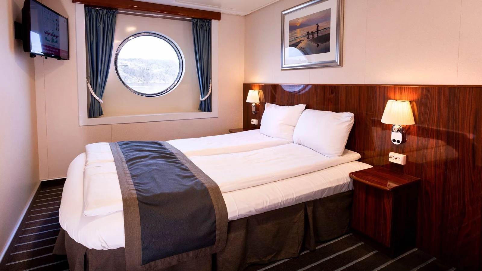 Matkustajahytti Fjord Linen MS Stavangerfjord -lautalla