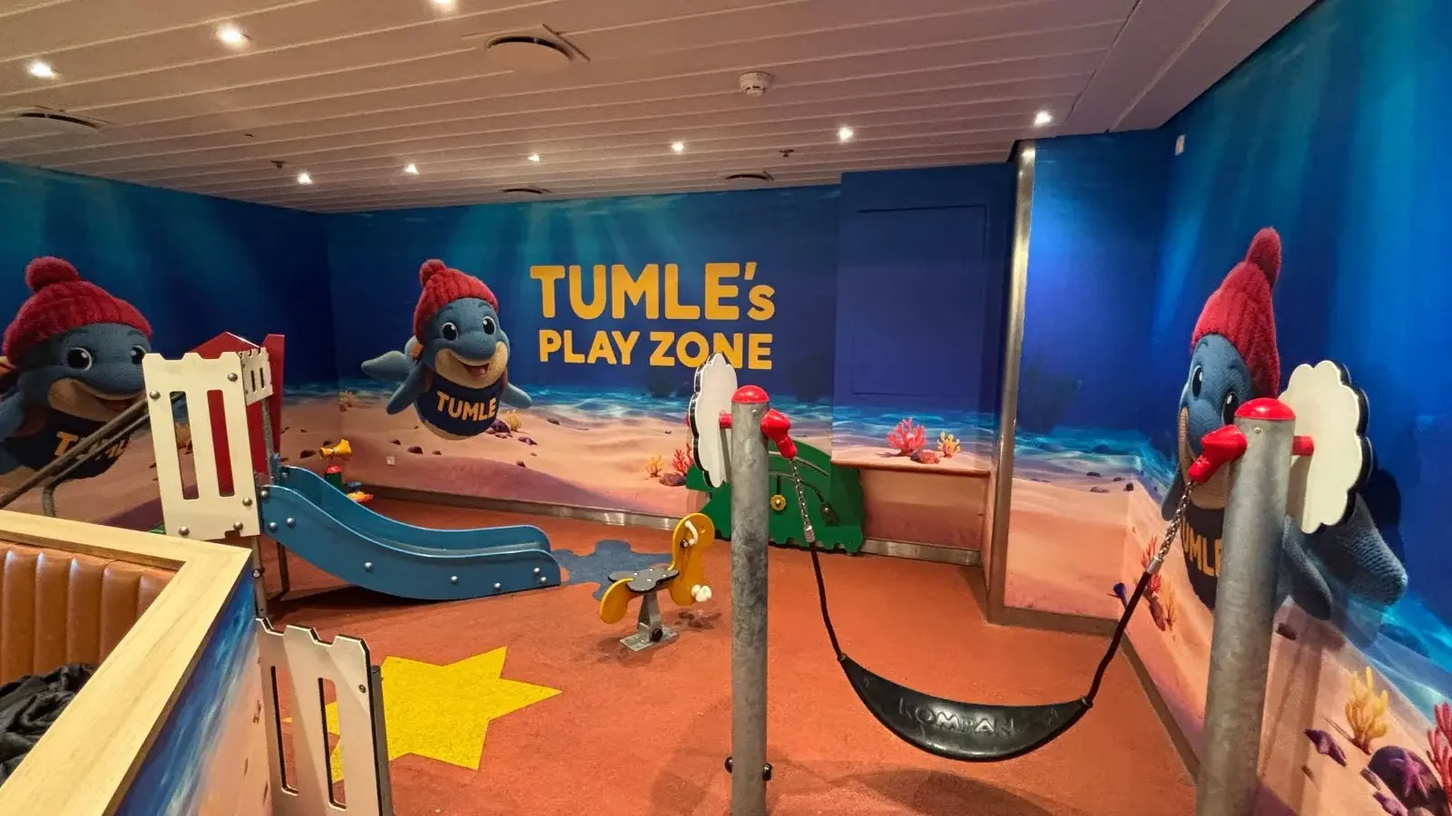 Children's play area aboard a Scandlines lautta